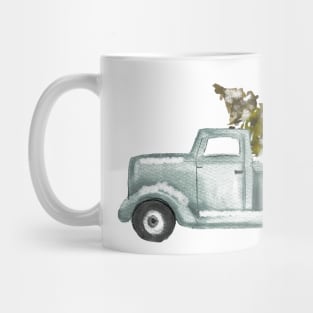 Christmas Truck tree Mug